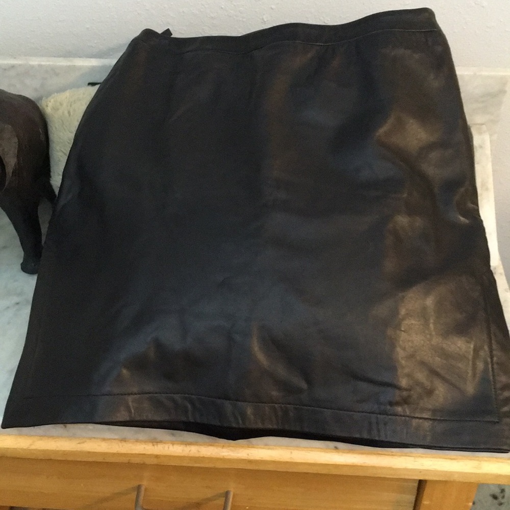 French Connection Side Split Leather Mini So Soft! - image 1